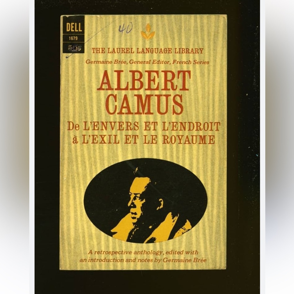 Albert Camus Book - De L'Envers et L'Endroit a L’exil et le royaume